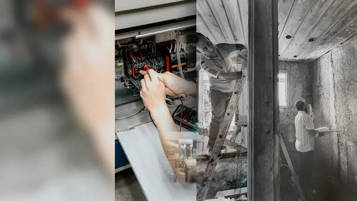 Imagen editorial con fotografías reales relacionada con Electricista 24 Horas Sevilla / Autorizado / Urgencias