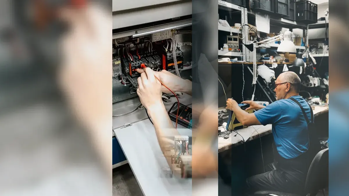 Imagen editorial con fotografías reales relacionada con Electricista Sevilla