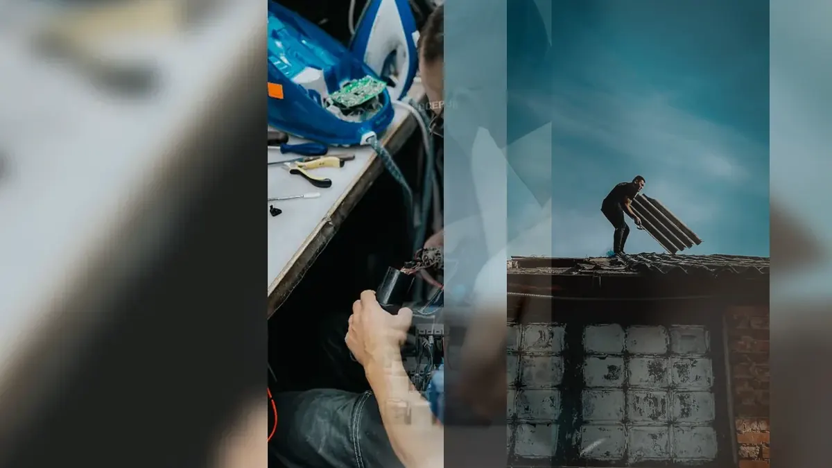 Imagen editorial con fotografías reales relacionada con Instalaciones Electricas MURZAL SL