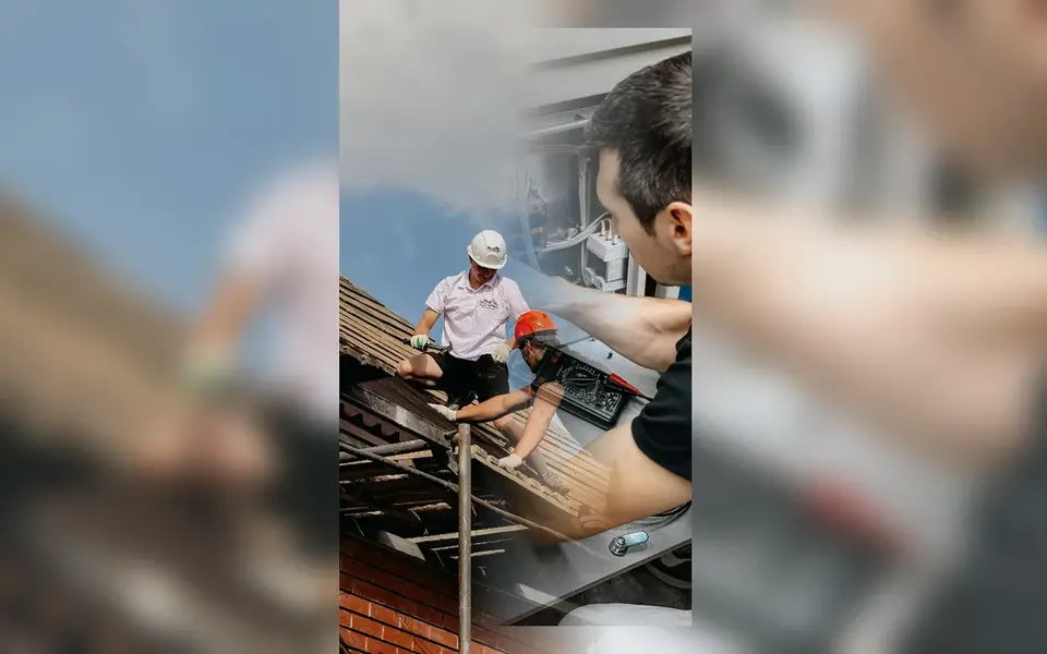 Energía solar en Pamplona · fotografía real de ciudad y oficio